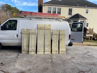 Custom exterior window shutters
