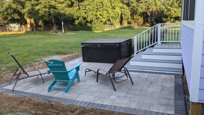 Outdoor paver patio