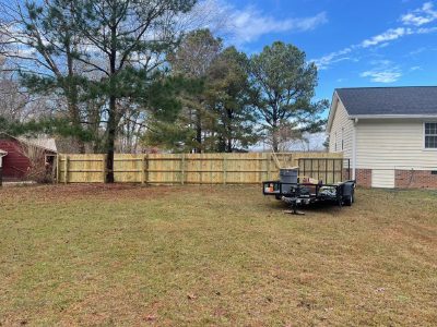 Exterior privacy fence