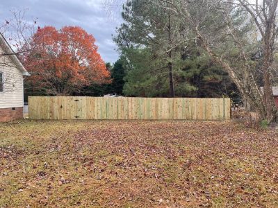 Exterior privacy fence