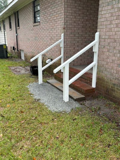 Minimal, inexpensive handrails