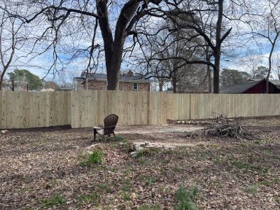 Exterior privacy fence